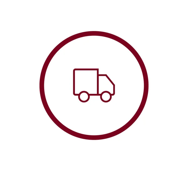 Icona web camion — Vettoriale Stock