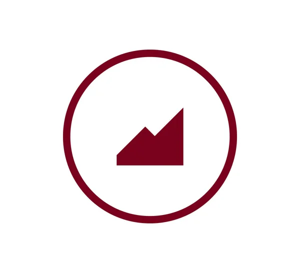 Icono gráfico de negocios . — Vector de stock