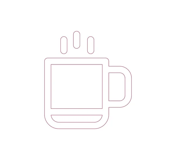 Ícone copo de café — Vetor de Stock