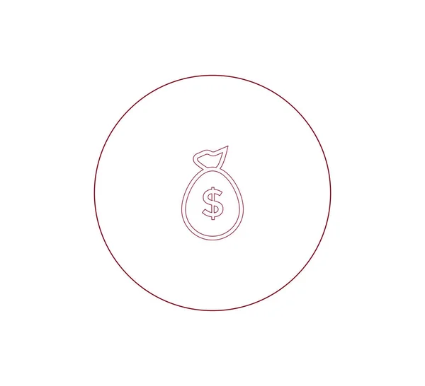 Плоский значок гроші — стоковий вектор