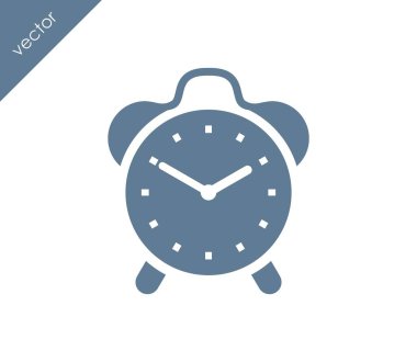 Alarm simgesi. Saat simgesi.