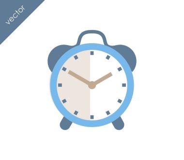 Alarm simgesi. Saat simgesi.