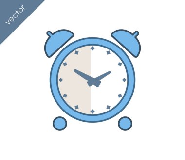 Alarm simgesi. Saat simgesi.