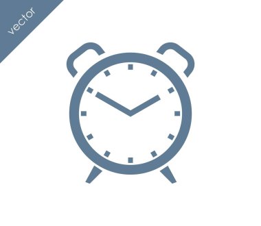 Alarm simgesi. Saat simgesi.