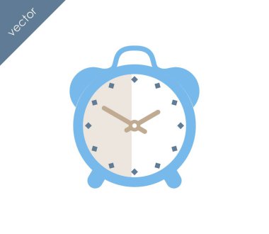 Alarm simgesi. Saat simgesi.