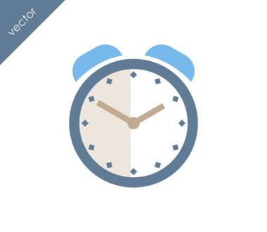 Alarm simgesi. Saat simgesi.