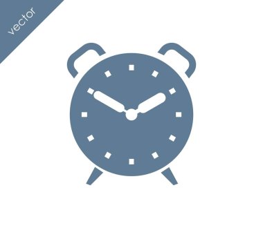 Alarm simgesi. Saat simgesi.  