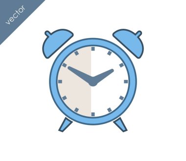 Alarm simgesi. Saat simgesi.  