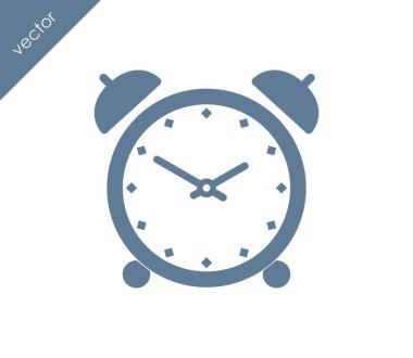 Alarm simgesi. Saat simgesi.  