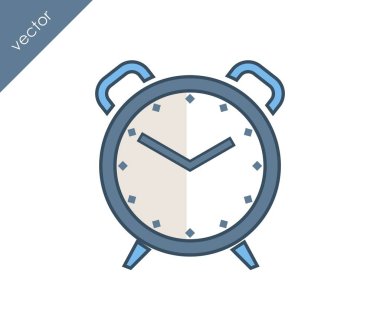 Alarm simgesi. Saat simgesi.  