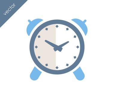 Alarm simgesi. Saat simgesi.  