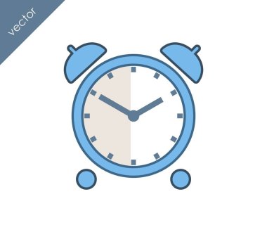 Alarm simgesi. Saat simgesi.  