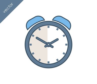 Alarm simgesi. Saat simgesi.  