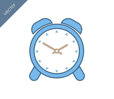 Alarm saati simgesi. 