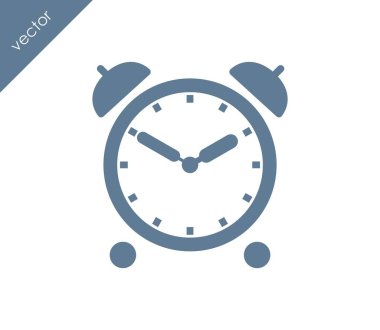 Alarm simgesi. Saat simgesi.  