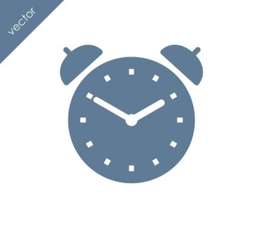 Alarm simgesi. Saat simgesi.  