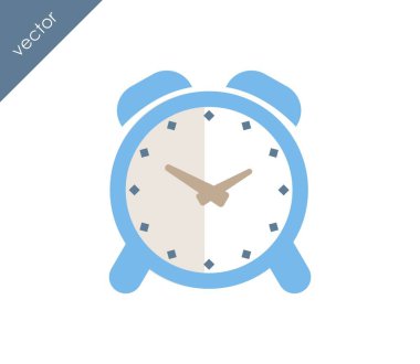 Alarm simgesi. Saat simgesi.  