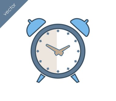 Alarm simgesi. Saat simgesi.  