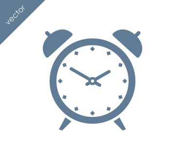 Alarm simgesi. Saat simgesi.  