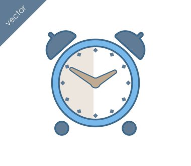 Alarm simgesi. Saat simgesi.  