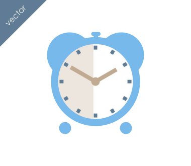 Alarm simgesi. Saat simgesi.  