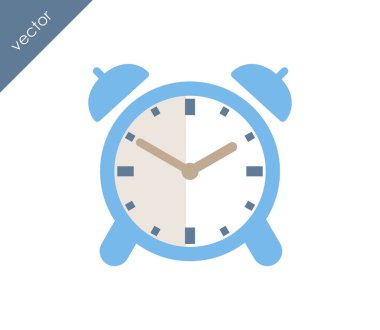 Alarm simgesi. Saat simgesi.  