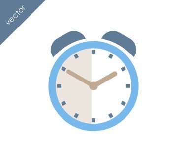 Alarm simgesi. Saat simgesi.  