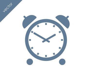 Alarm simgesi. Saat simgesi.  