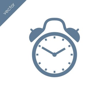 Alarm simgesi. Saat simgesi.  