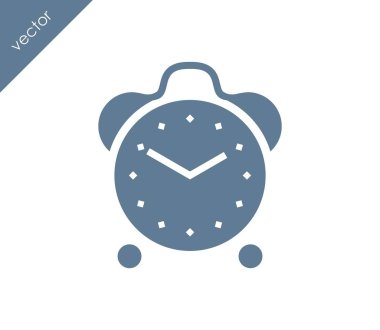 Alarm simgesi. Saat simgesi.  