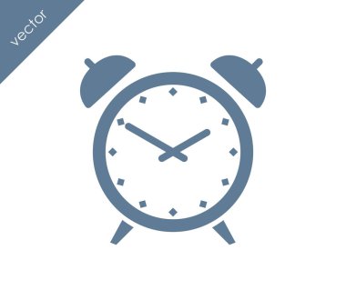 Alarm simgesi. Saat simgesi.  