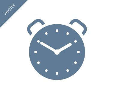 Alarm simgesi. Saat simgesi.  