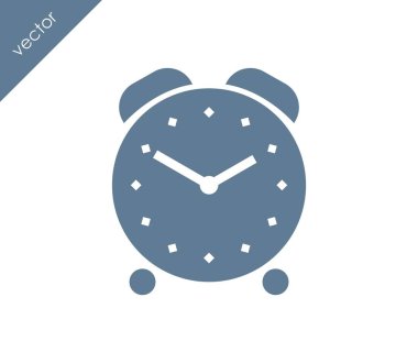 Alarm simgesi. Saat simgesi.  