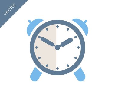 Alarm simgesi. Saat simgesi.  