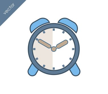 Alarm saati simgesi. 