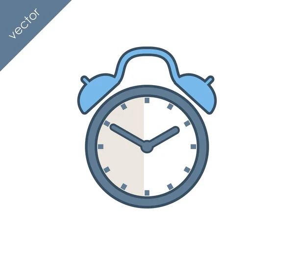 Icono de alarma. Icono del reloj . — Archivo Imágenes Vectoriales