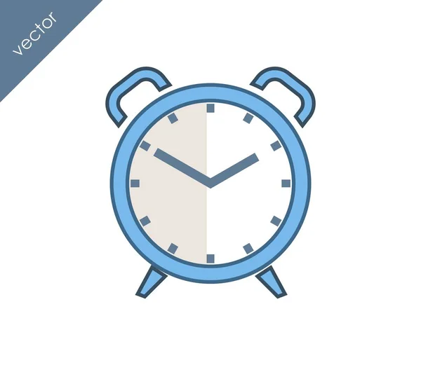 Icono de alarma. Icono del reloj . — Archivo Imágenes Vectoriales