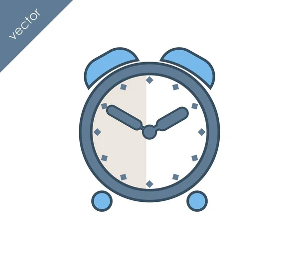 Icono de alarma. Icono del reloj . — Vector de stock