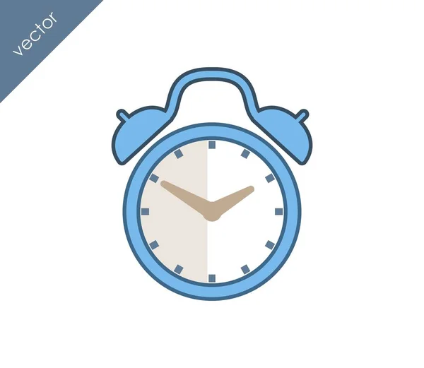 Icono de alarma. Icono del reloj . — Archivo Imágenes Vectoriales