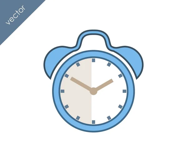 Icône d'alarme. icône de l'horloge . — Image vectorielle