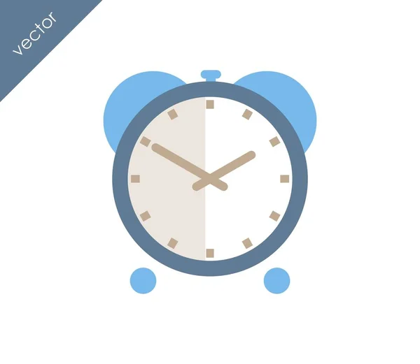 Icono de alarma. Icono del reloj — Vector de stock