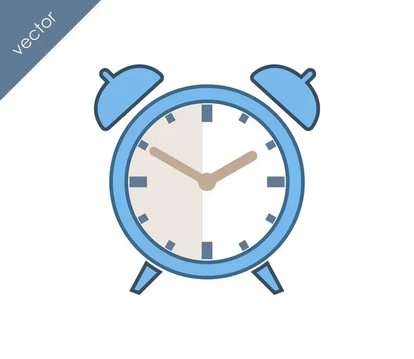 Icône d'alarme. icône de l'horloge — Image vectorielle