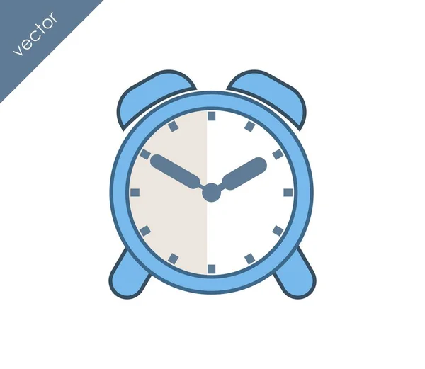 Icono de alarma. Icono del reloj — Vector de stock