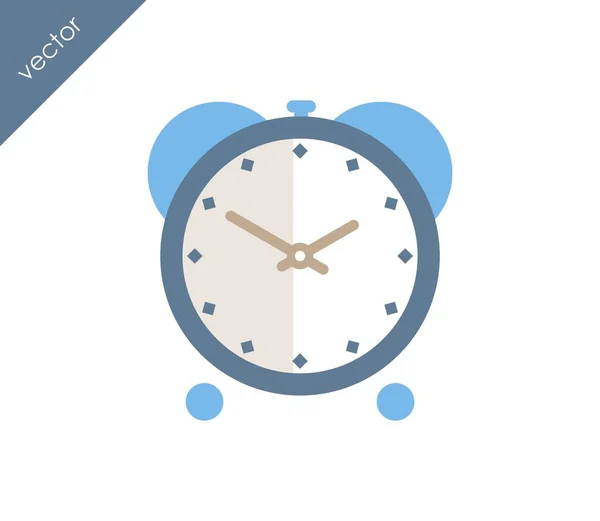 Icono de alarma. Icono del reloj — Vector de stock