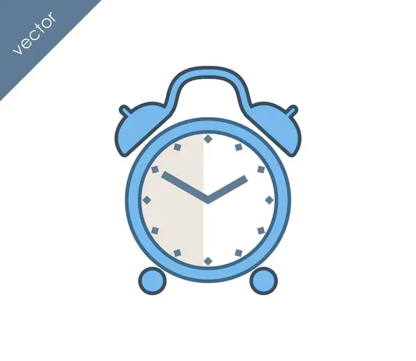 Icono de alarma. Icono del reloj . — Vector de stock