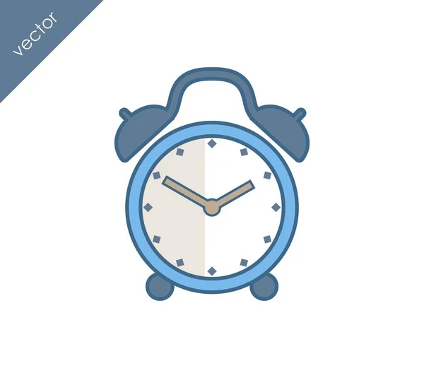 Icono de alarma. Icono del reloj . — Archivo Imágenes Vectoriales