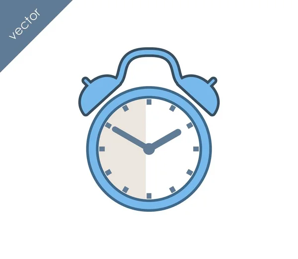 Icono de alarma. Icono del reloj . — Archivo Imágenes Vectoriales