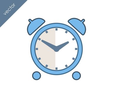 Alarm saati simgesi. 