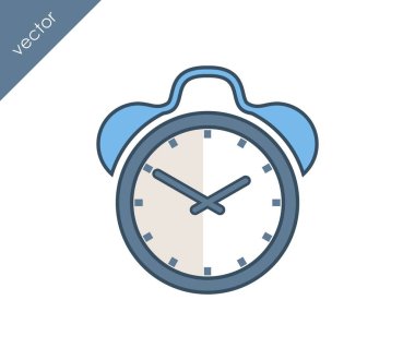 Alarm saati simgesi. 