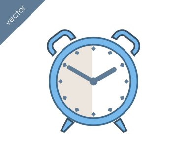 Alarm saati simgesi. 